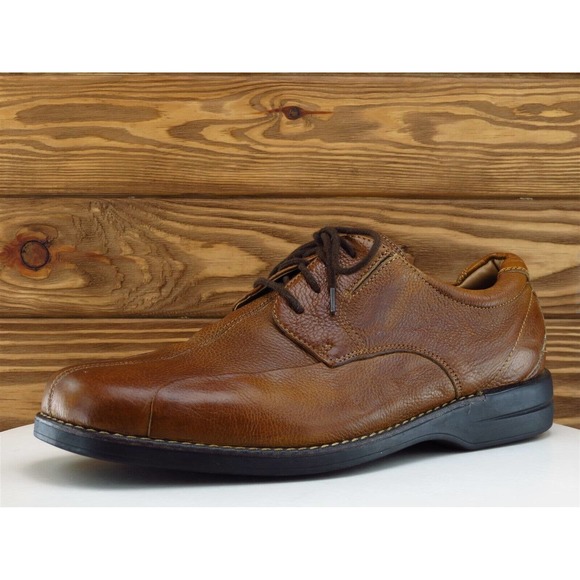 DOCKERS Sz 12 Derby Oxfords Brown Leather‎ Men Lace Up Medium (D, M) - Picture 1 of 11